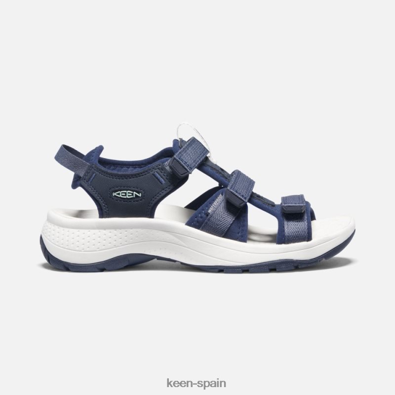 67LRTD33 Keen mujer sandalias astoria west con puntera abierta noches azules-iris negro