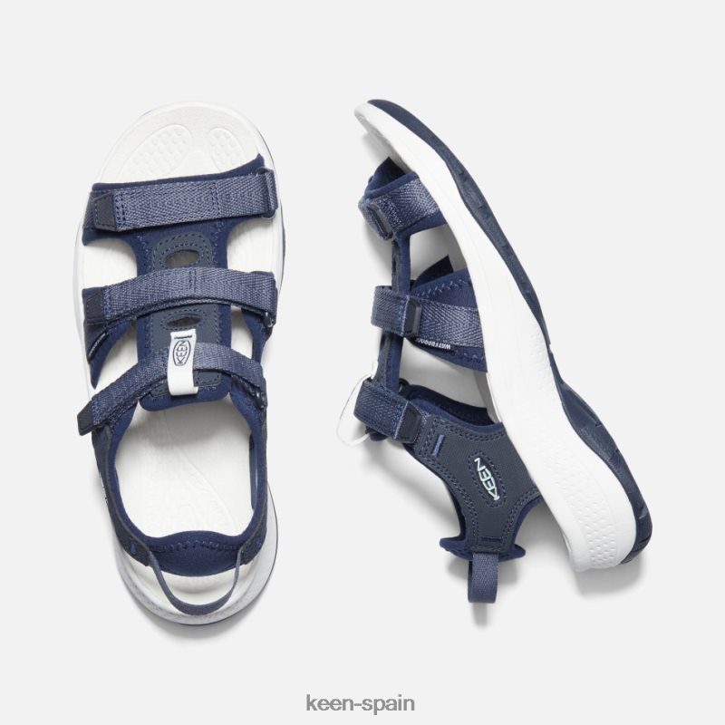 67LRTD33 Keen mujer sandalias astoria west con puntera abierta noches azules-iris negro