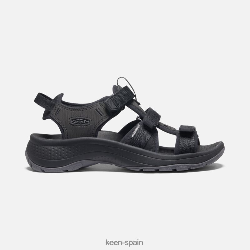 67LRTD35 Keen mujer sandalias astoria west con puntera abierta negro