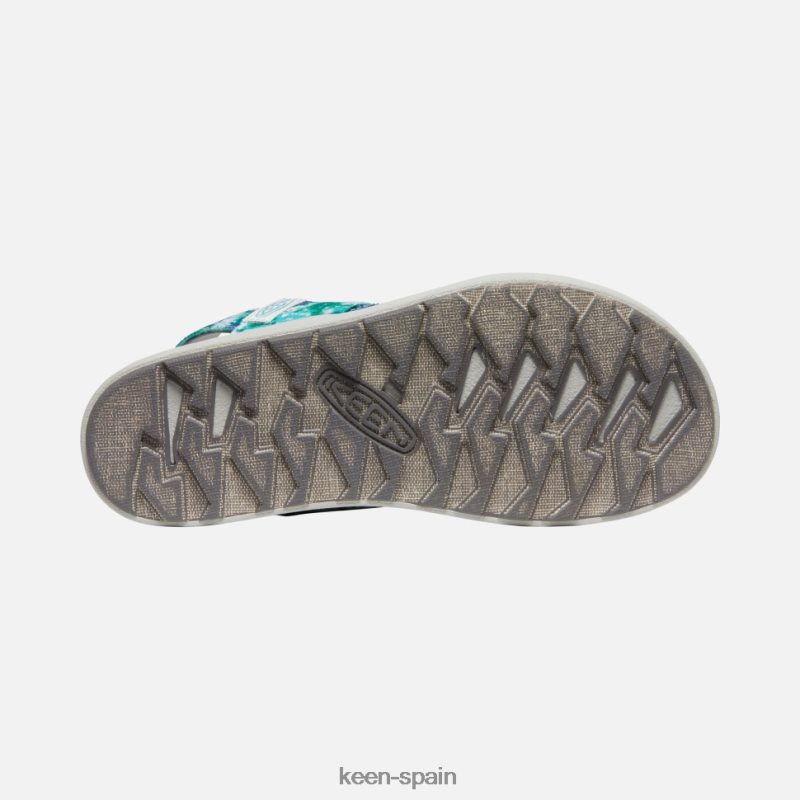 67LRTD376 Keen mujer sandalia elle con tira trasera tinte de porcelana