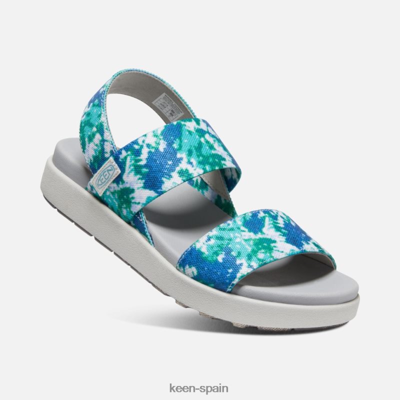 67LRTD376 Keen mujer sandalia elle con tira trasera tinte de porcelana