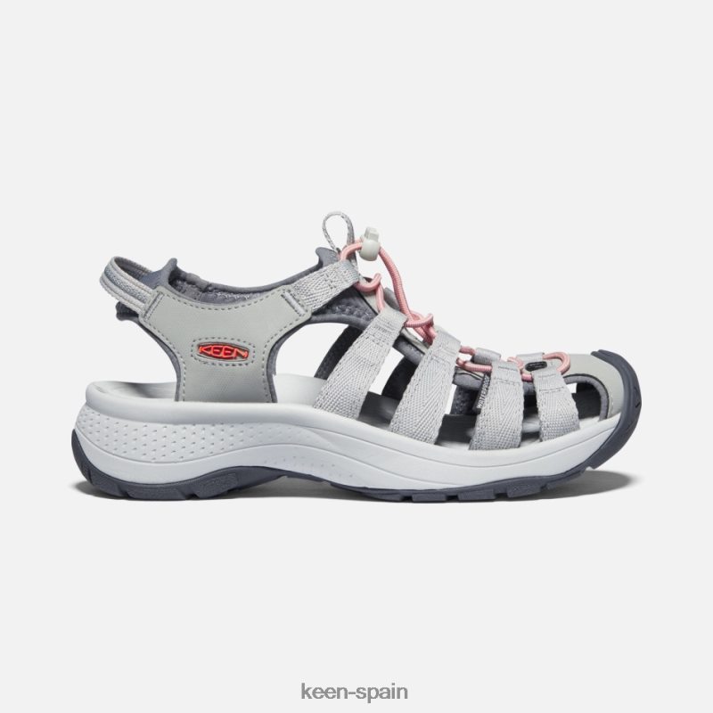 67LRTD41 Keen mujer sandalias astoria west coral gris