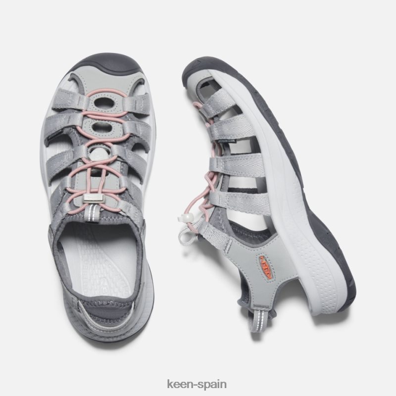 67LRTD41 Keen mujer sandalias astoria west coral gris