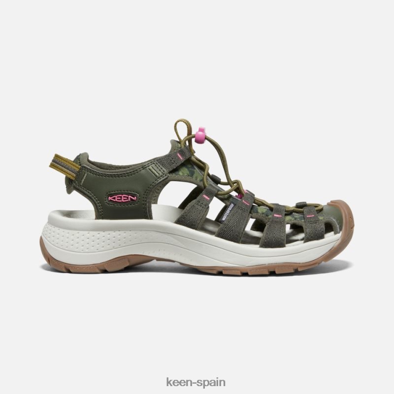 67LRTD43 Keen mujer sandalias astoria west noche del bosque-ibis rosa