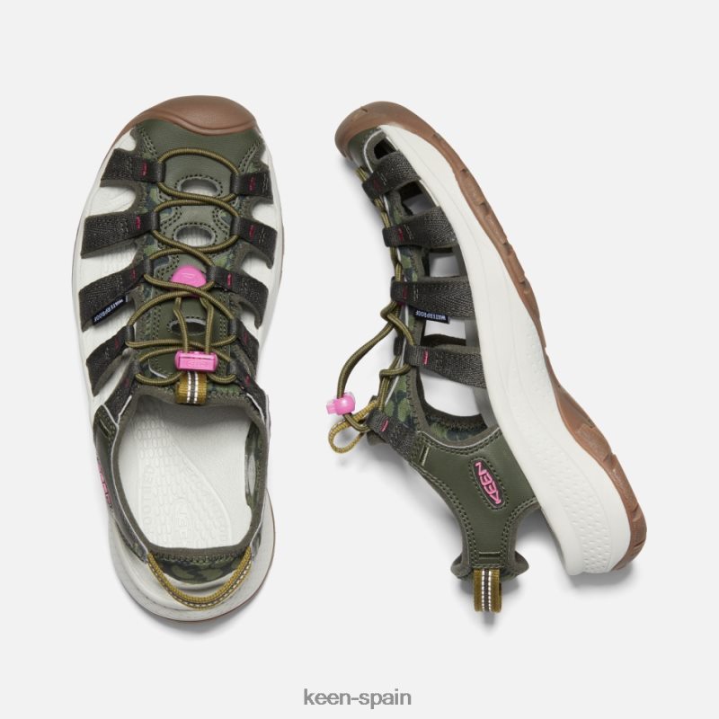 67LRTD43 Keen mujer sandalias astoria west noche del bosque-ibis rosa