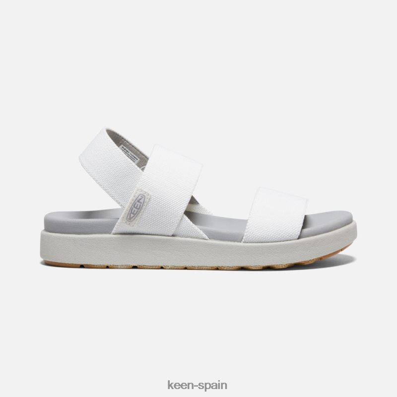 67LRTD48 Keen mujer sandalias casuales elle con tira trasera vapor blanco