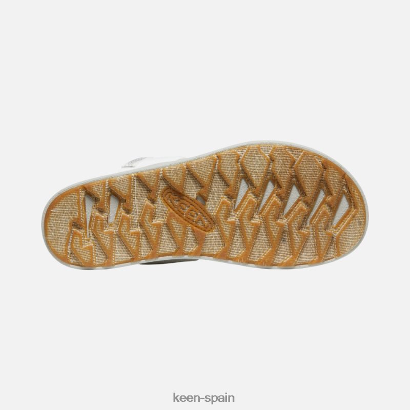 67LRTD48 Keen mujer sandalias casuales elle con tira trasera vapor blanco