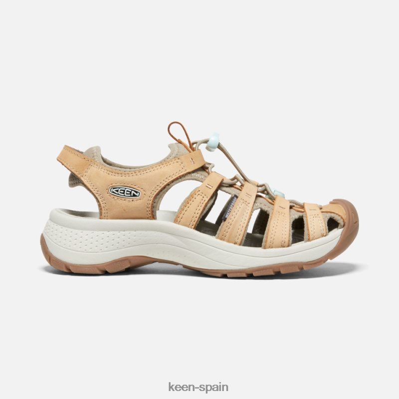 67LRTD69 Keen mujer sandalia astoria west de piel vidrio azul