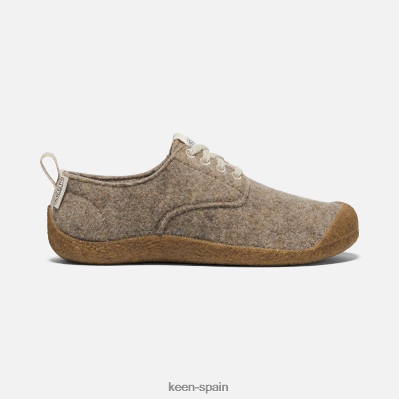 67LRTD114 Keen mujer zapato derby mosey fieltro-abedul topo