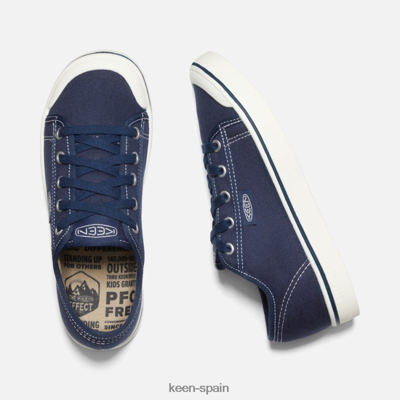 67LRTD118 Keen mujer elsa v entrenador azul marino-blanco estrella