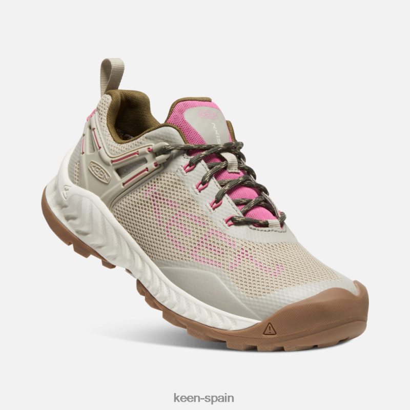 67LRTD134 Keen mujer nuevo zapato impermeable nxis evo plaza taupe-ibis rosa