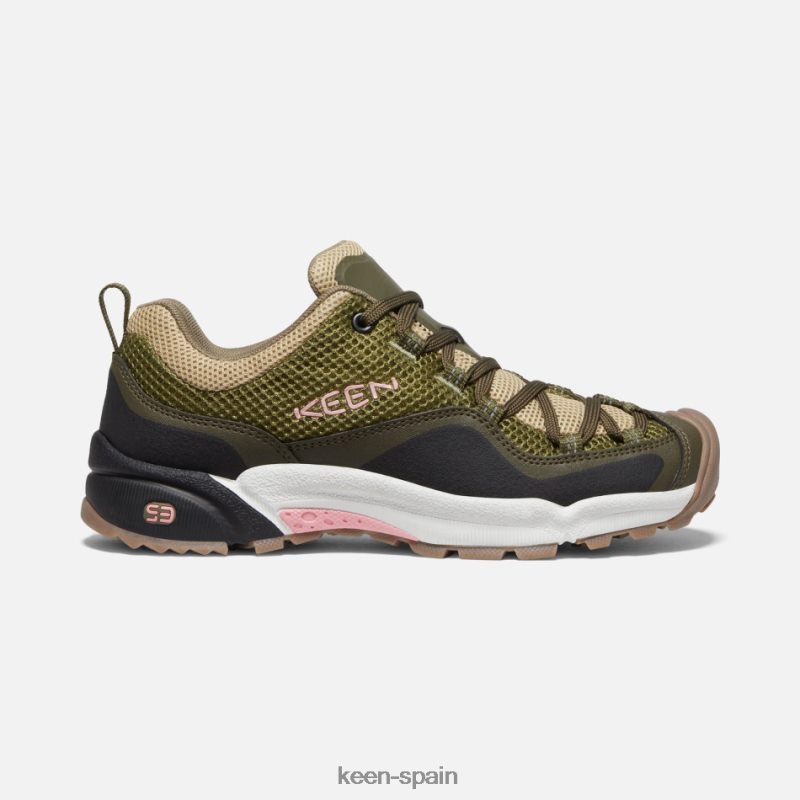 67LRTD136 Keen mujer ventilación de cresta wasatch glaseado rosa oliva
