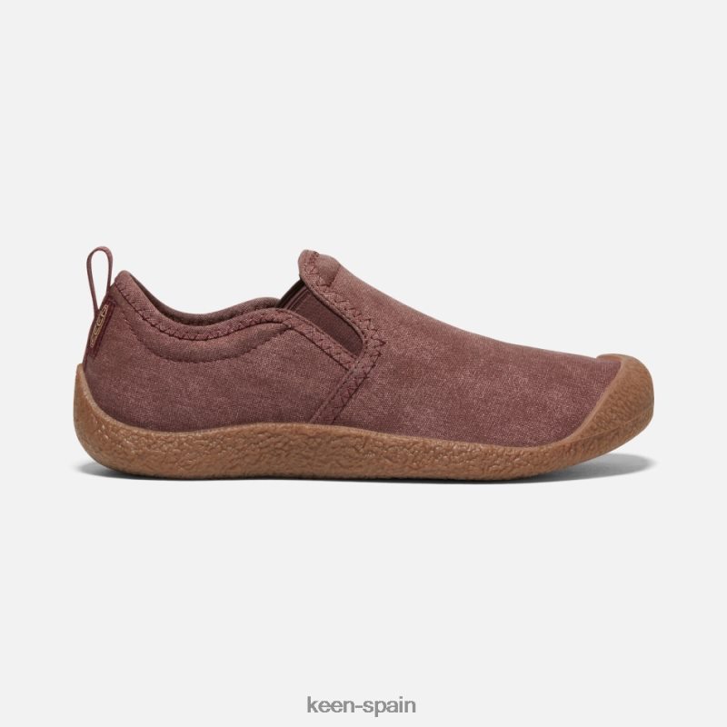 67LRTD140 Keen mujer zapatillas de lona howser andorra-marrón