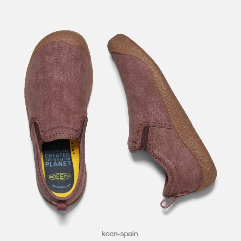 67LRTD140 Keen mujer zapatillas de lona howser andorra-marrón