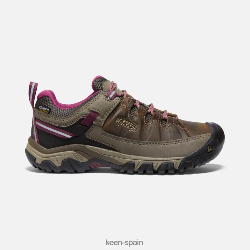 67LRTD154 Keen mujer zapatos de senderismo impermeables targhee iii weiss-boysenberry
