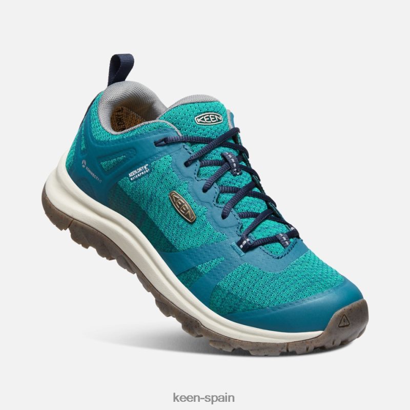67LRTD155 Keen mujer zapatillas de senderismo impermeables terradora ii noches azul coral-azul