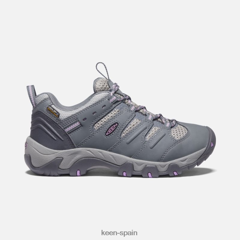 67LRTD165 Keen mujer zapato impermeable koven gris acero-violeta africana