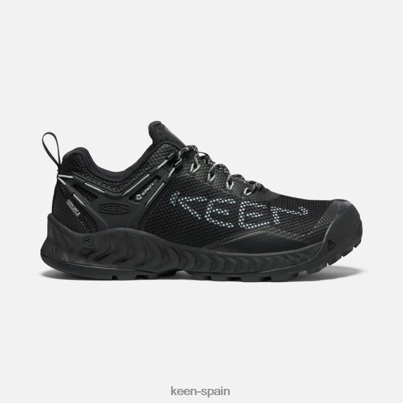 67LRTD336 Keen mujer zapato impermeable nxis evo negro-nube azul