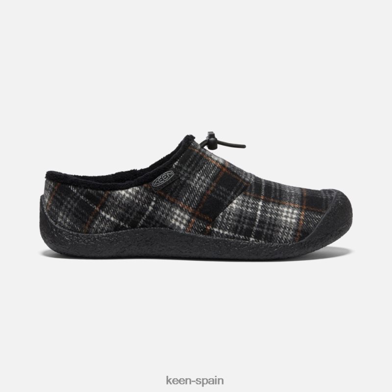 67LRTD345 Keen mujer diapositiva howser iii cuadros negros-gris acero