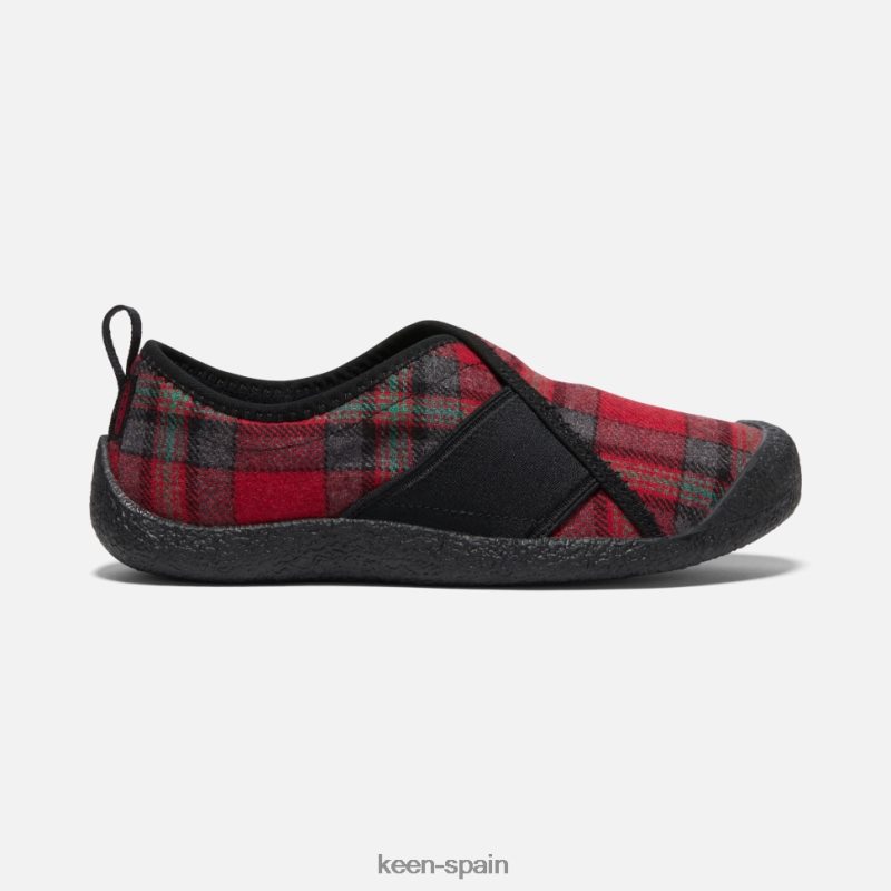 67LRTD356 Keen mujer envoltura de jabón cuadros rojos-negros