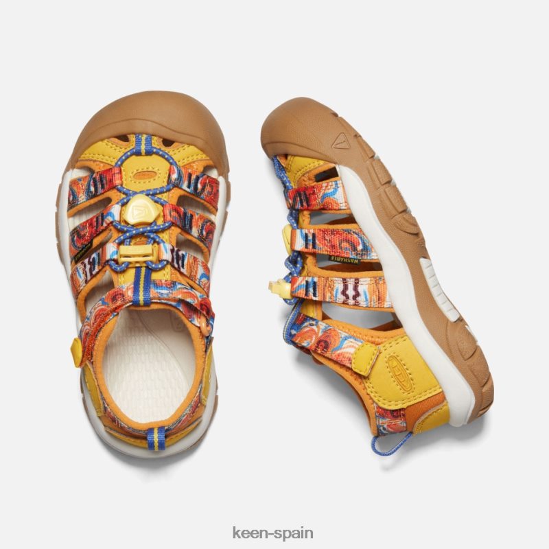 67LRTD408 Keen niños pequeño \'newport x afro al aire libre piel de naranja amarilla