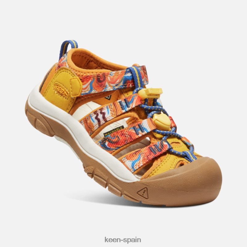 67LRTD408 Keen niños pequeño \'newport x afro al aire libre piel de naranja amarilla