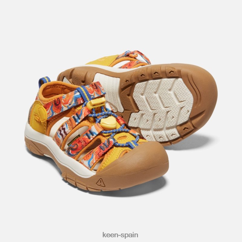 67LRTD408 Keen niños pequeño \'newport x afro al aire libre piel de naranja amarilla