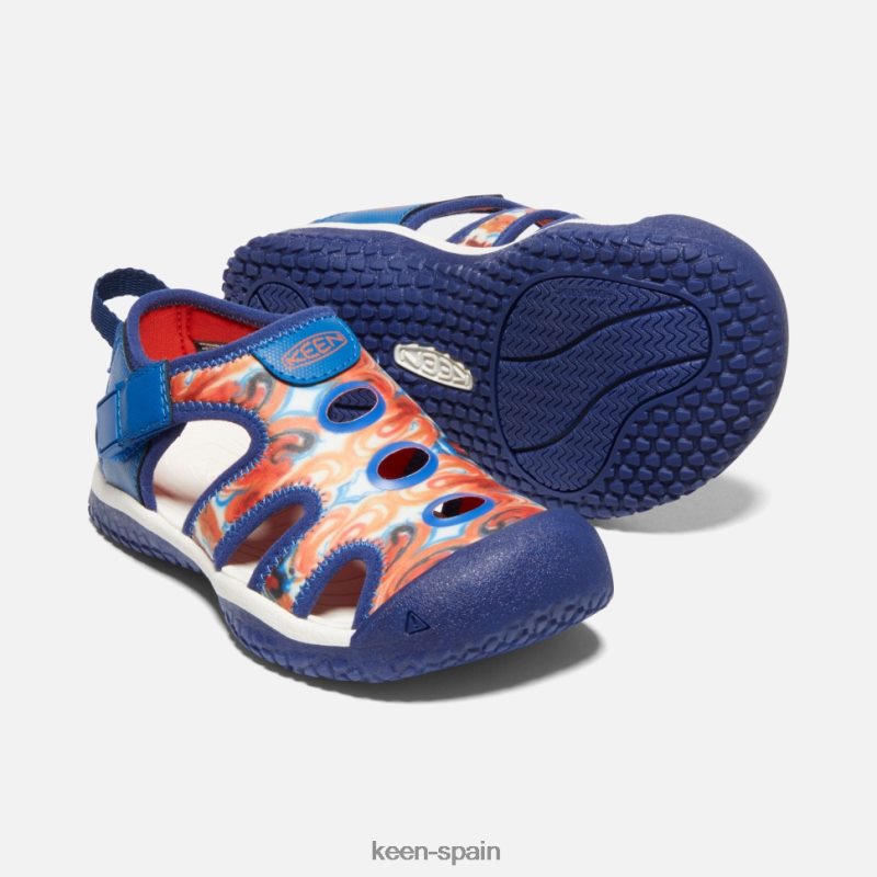 67LRTD411 Keen niños little \' stingray x afro al aire libre piel de naranja azul
