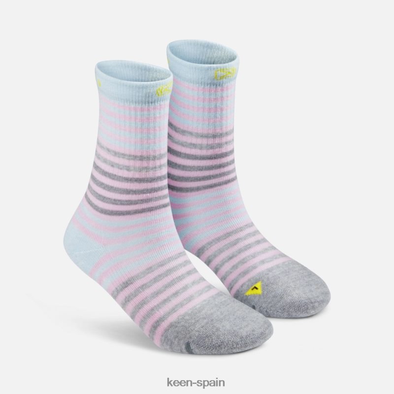 67LRTD419 Keen niños calcetines cómodos, paquete de 2 estampado de yeti de plumas