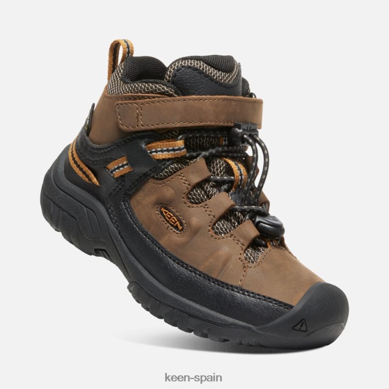 67LRTD534 Keen niños bota impermeable little \'targhee marrón dorado tierra oscuro
