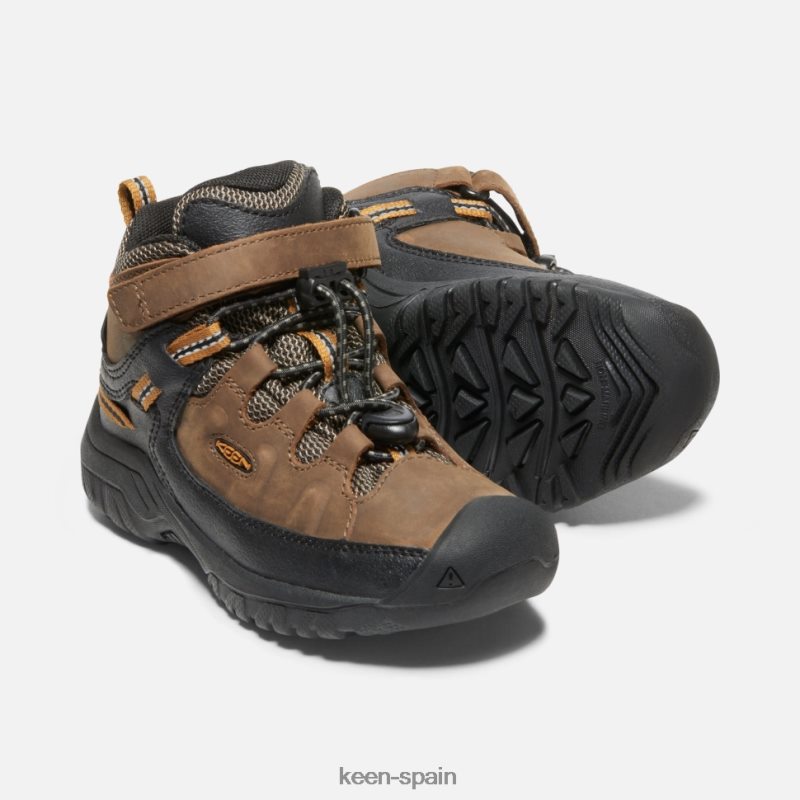 67LRTD534 Keen niños bota impermeable little \'targhee marrón dorado tierra oscuro