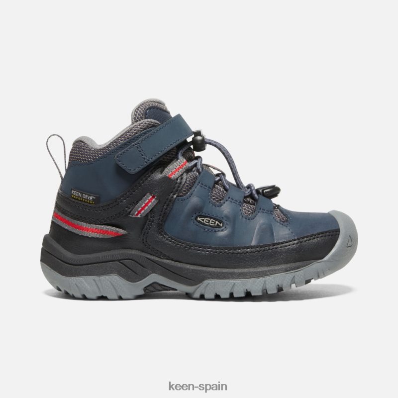 67LRTD537 Keen niños bota impermeable little 'targhee Noches azules-alfombra roja.
