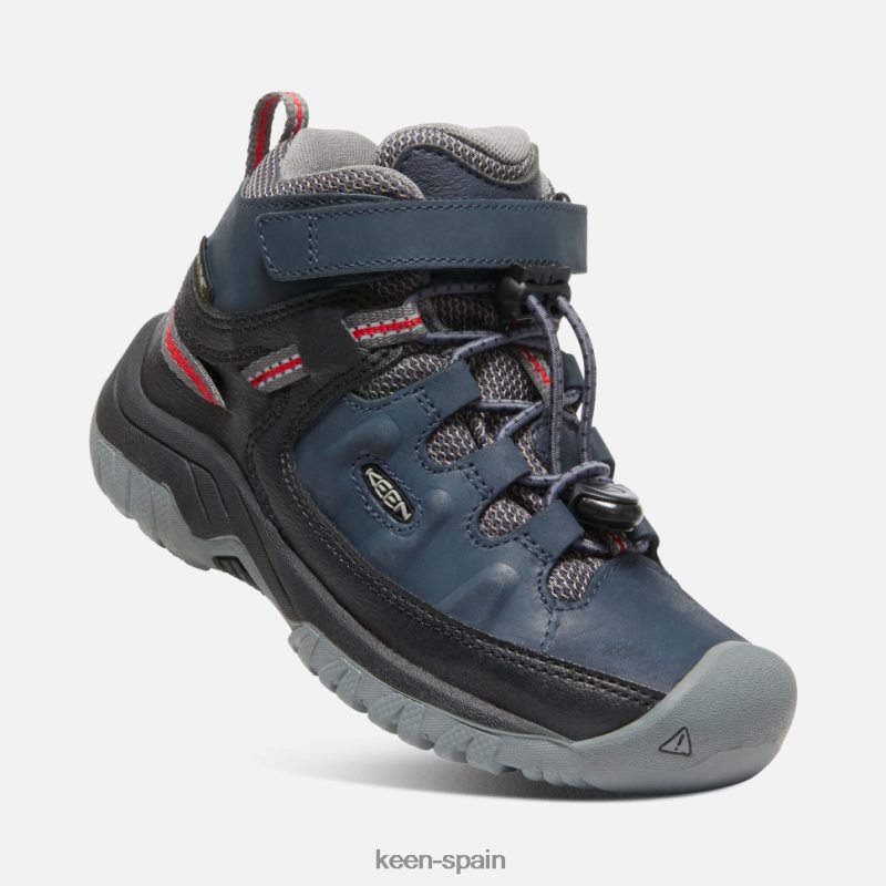 67LRTD537 Keen niños bota impermeable little \'targhee Noches azules-alfombra roja.
