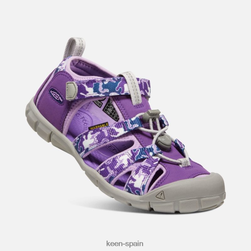 67LRTD582 Keen niños grande \' seacamp ii cnx camo-tillandsia violeta