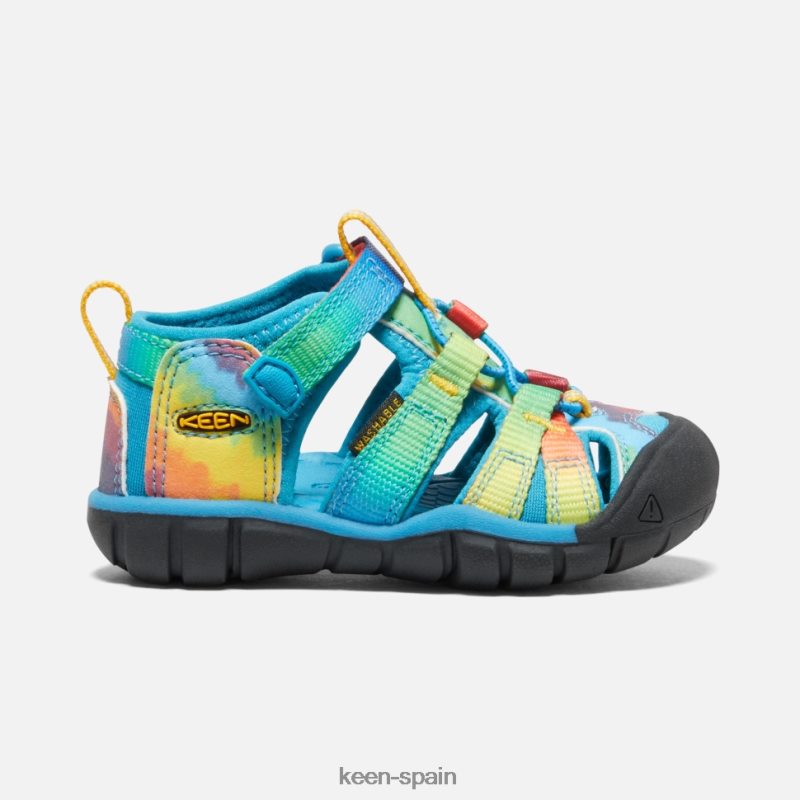 67LRTD584 Keen niños seacamp ii cnx para niños pequeños teñido anudado original en azul vivo