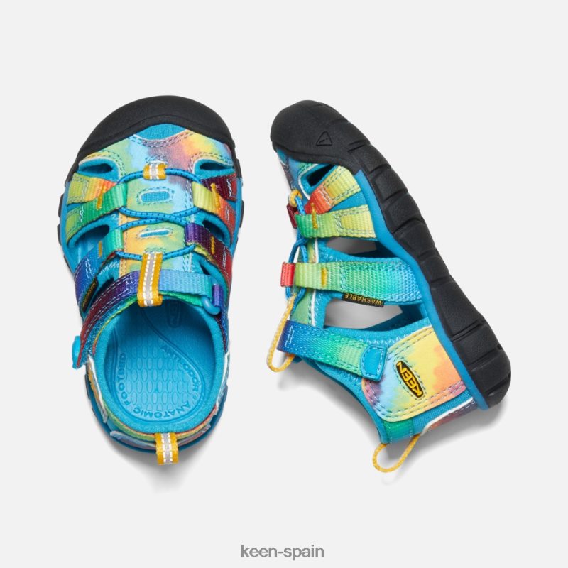 67LRTD584 Keen niños seacamp ii cnx para niños pequeños teñido anudado original en azul vivo