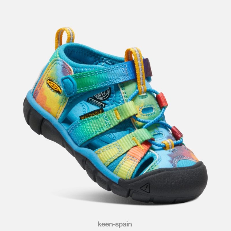 67LRTD584 Keen niños seacamp ii cnx para niños pequeños teñido anudado original en azul vivo