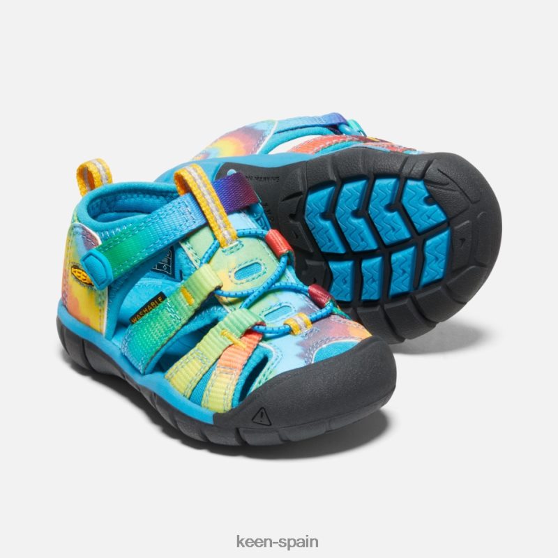 67LRTD584 Keen niños seacamp ii cnx para niños pequeños teñido anudado original en azul vivo