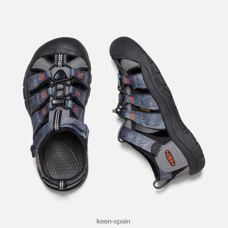 67LRTD585 Keen niños grande \'newport h2 gris acero-negro