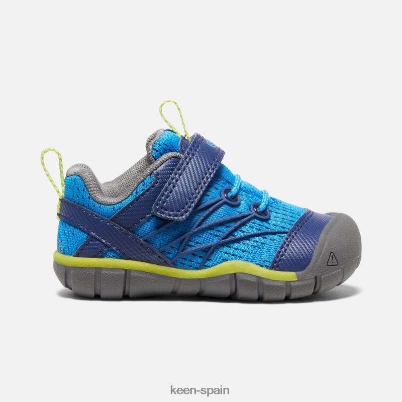 67LRTD593 Keen niños chandler cnx para niños pequeños brillantes profundidades azul-azules