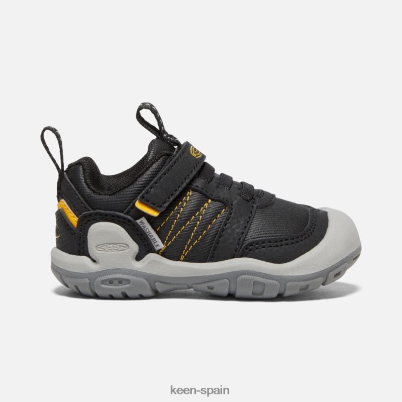 67LRTD553 Keen niños Zapatilla con visera nudosa para niño en negro y amarillo amarillo intenso negro