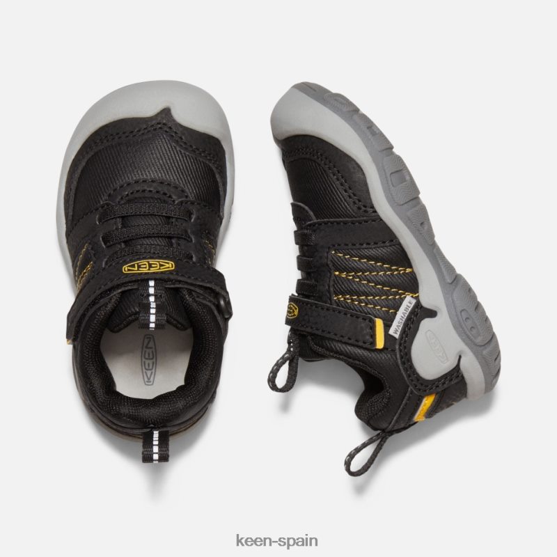 67LRTD553 Keen niños Zapatilla con visera nudosa para niño en negro y amarillo amarillo intenso negro
