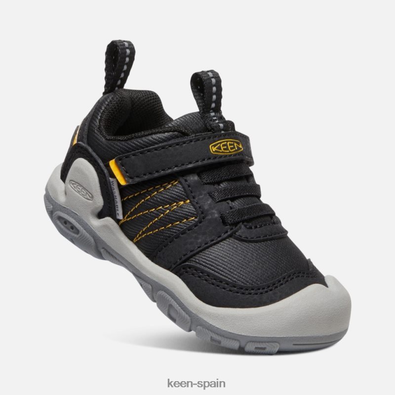 67LRTD553 Keen niños Zapatilla con visera nudosa para niño en negro y amarillo amarillo intenso negro