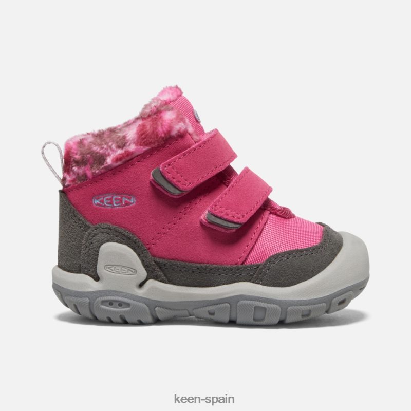 67LRTD564 Keen niños Chukka con doble tira y nudo para niños pequeños paloma de la fruta-negro