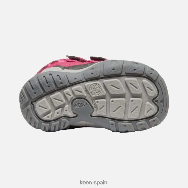 67LRTD564 Keen niños Chukka con doble tira y nudo para niños pequeños paloma de la fruta-negro
