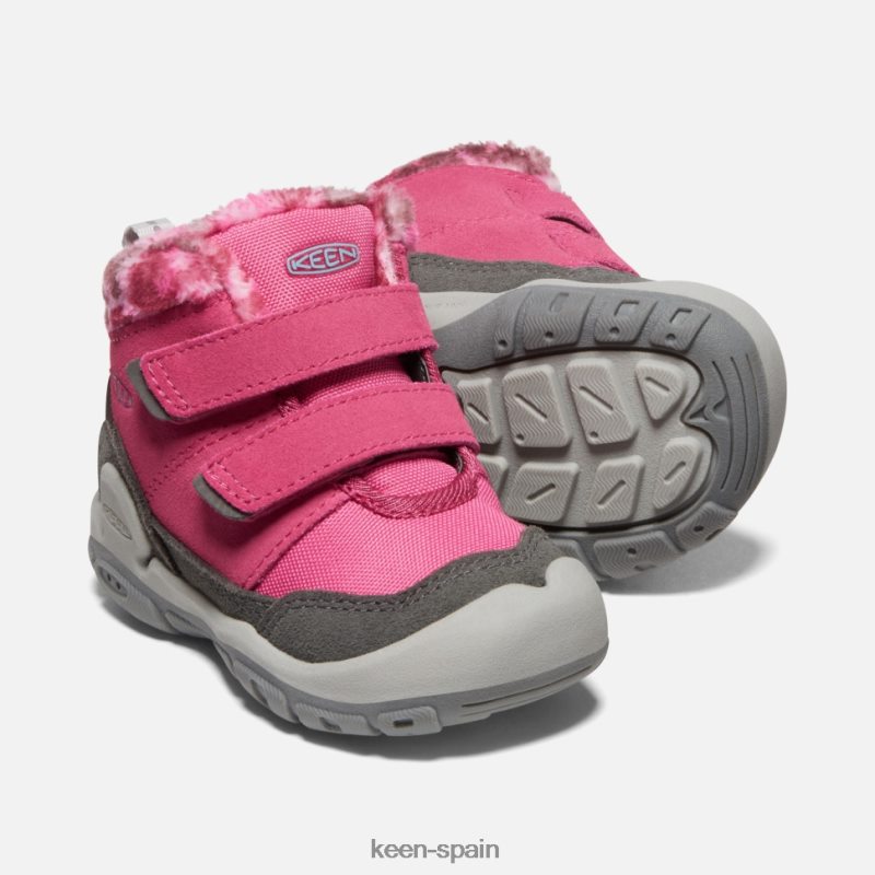 67LRTD564 Keen niños Chukka con doble tira y nudo para niños pequeños paloma de la fruta-negro