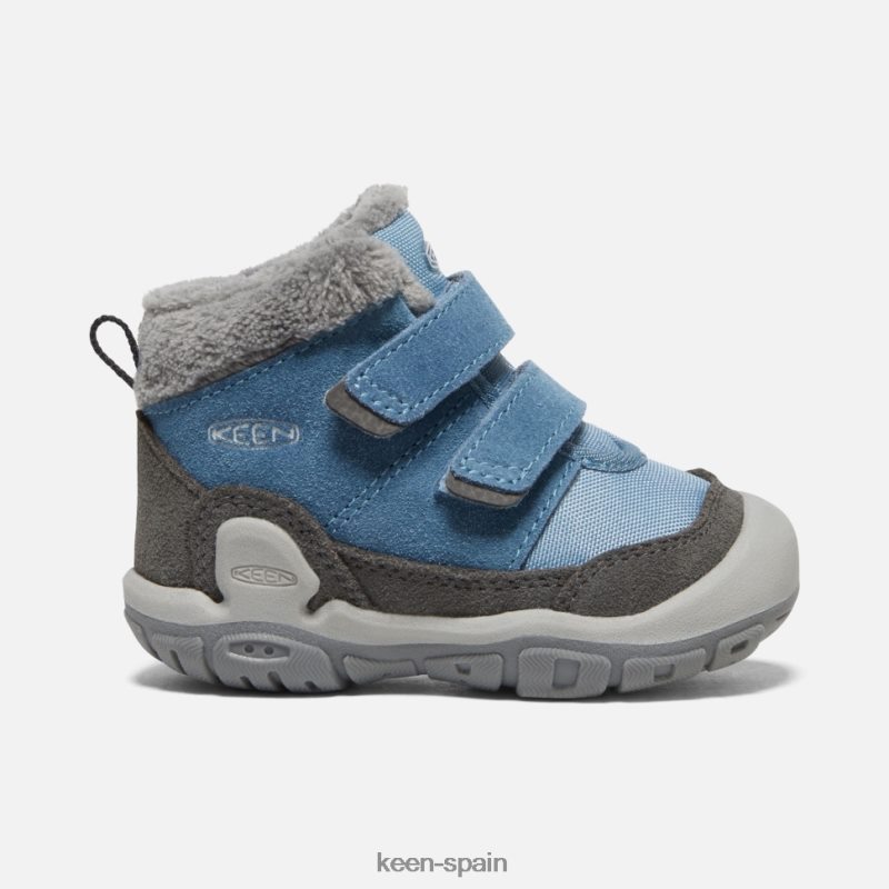 67LRTD572 Keen niños Chukka con doble tira y nudo para niños pequeños sombra azul imán