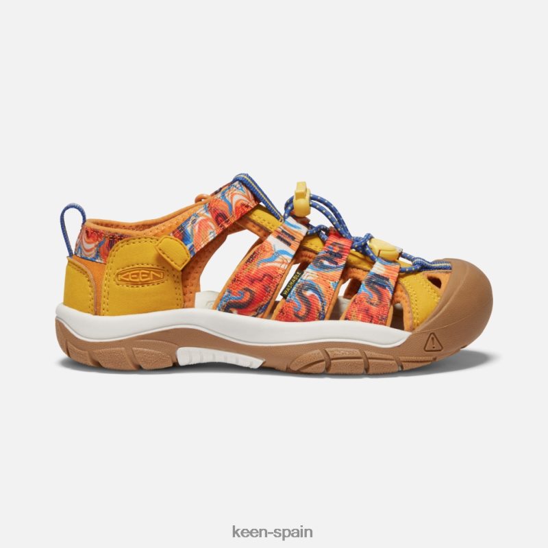 67LRTD409 Keen niños grande ' newport x al aire libre afro piel de naranja amarilla