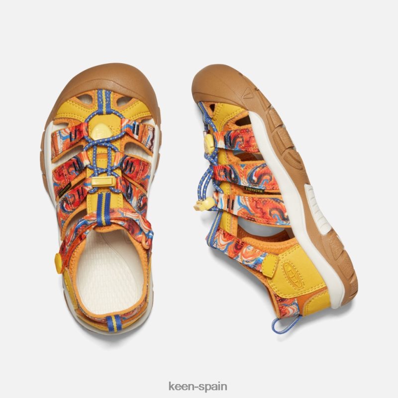 67LRTD409 Keen niños grande \' newport x al aire libre afro piel de naranja amarilla