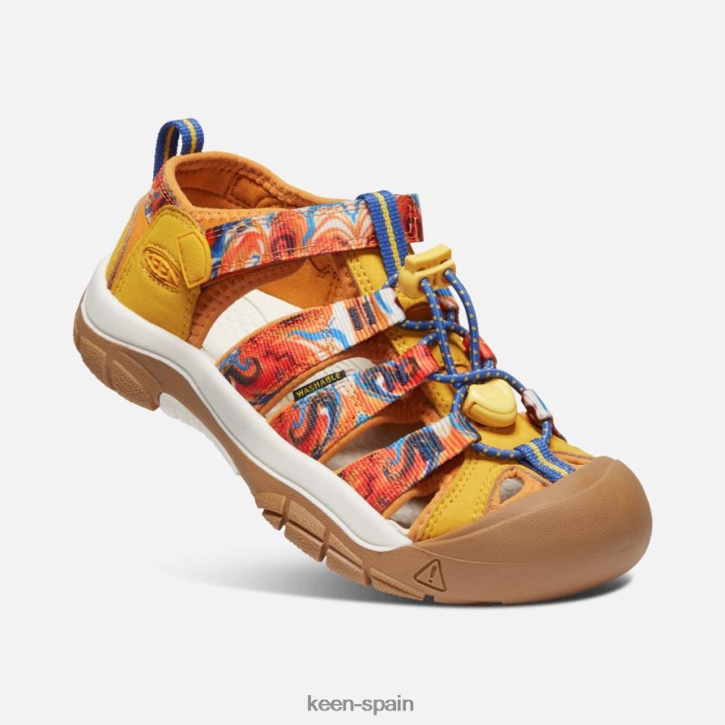 67LRTD409 Keen niños grande \' newport x al aire libre afro piel de naranja amarilla